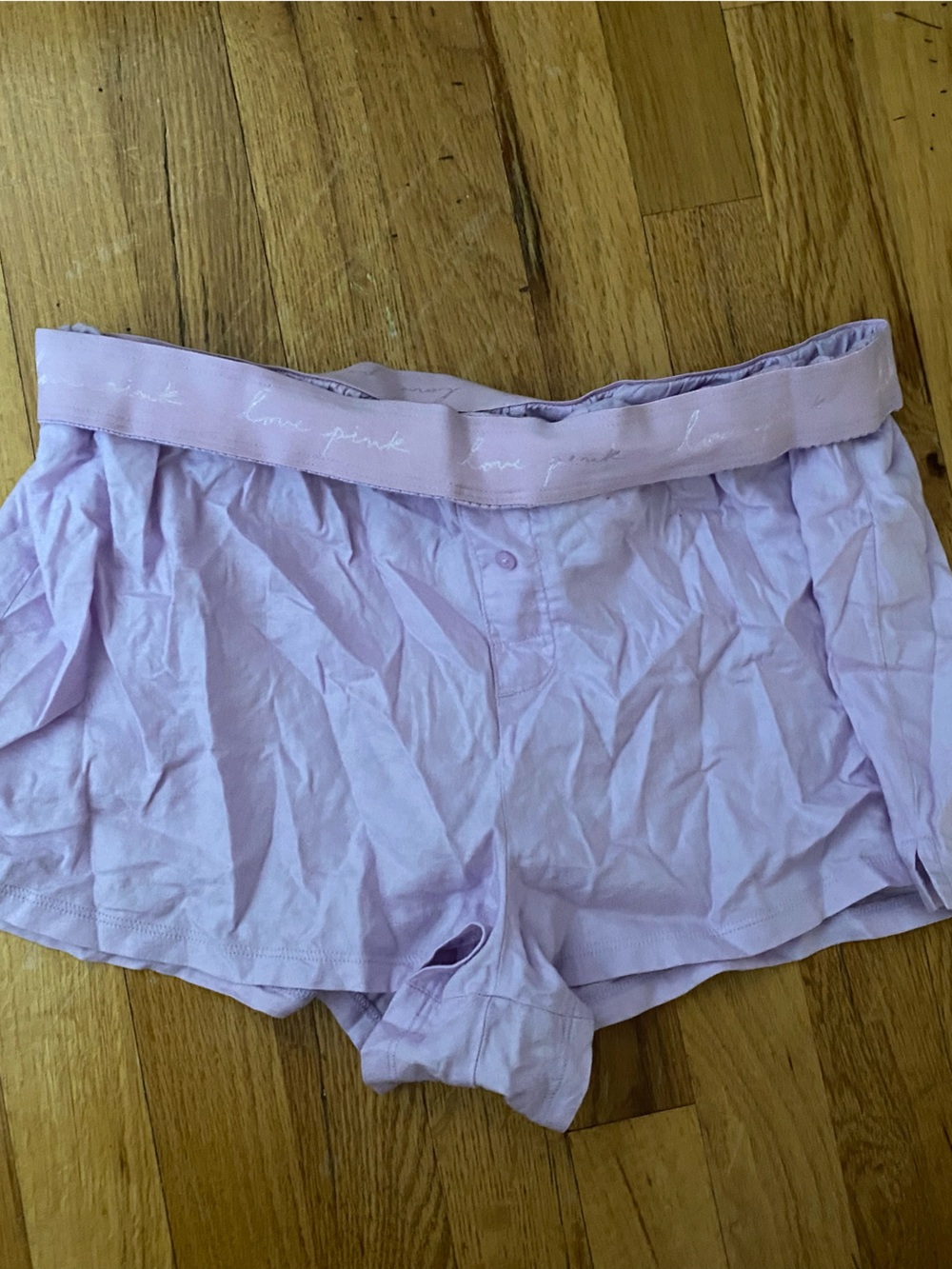 Victoria's Secret Lavender Cotton Boxer Shorts
